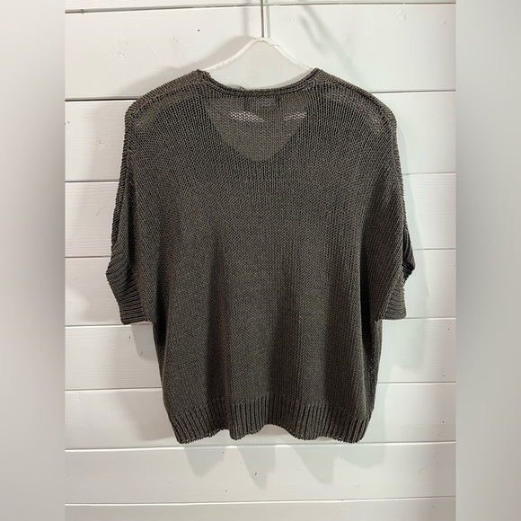 🤎VERO MODA – Open knit short-sleeve sweater – Size M - Picture 6 of 8